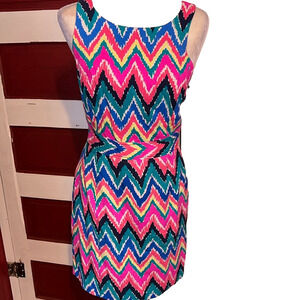 LILLY PULITZER Kirkland Dress In Hearts A Flutter Pattern Size 6 Orig $178